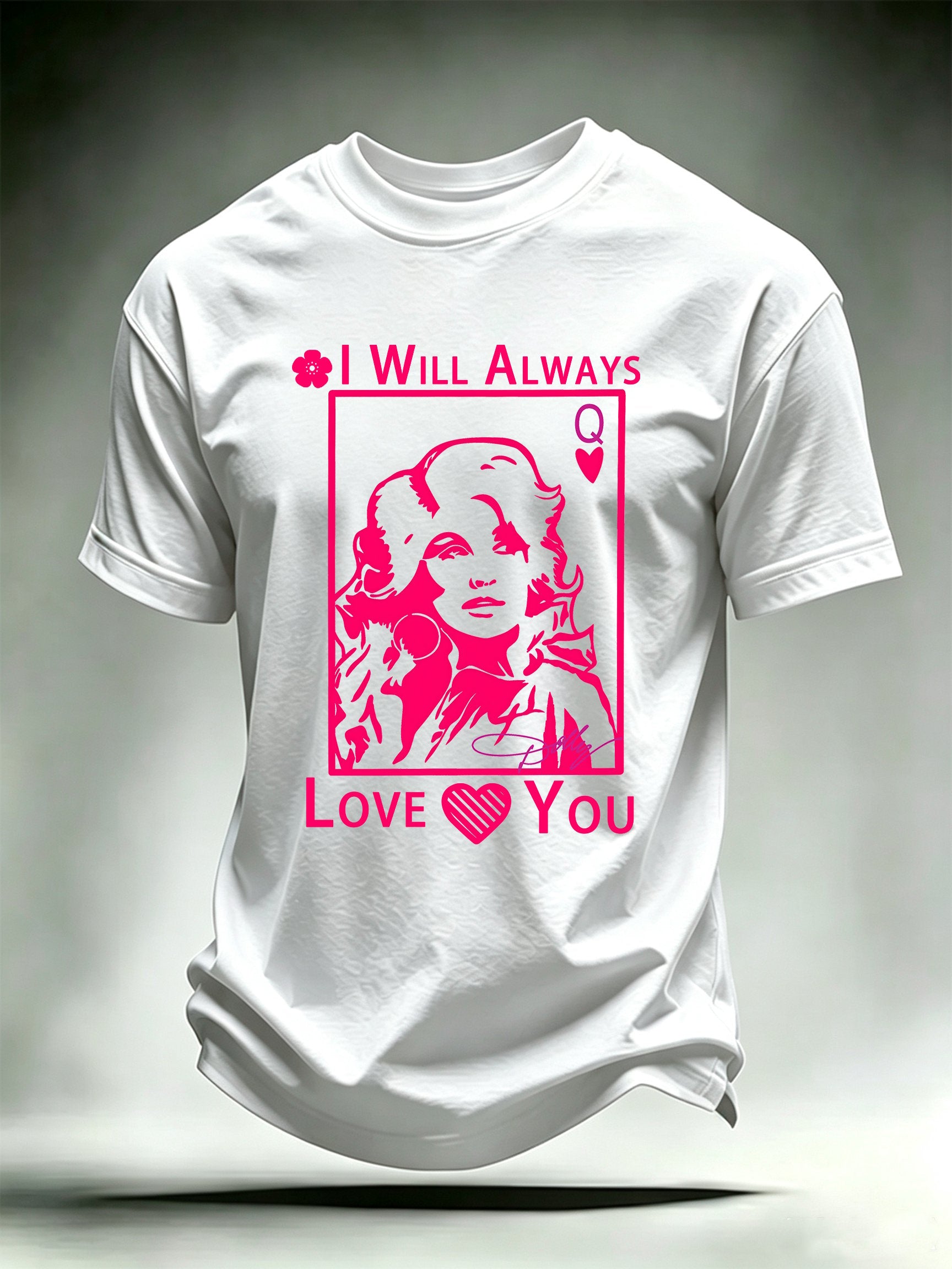 Men's Queen of Hearts Shirt Country Music Graphic Tee