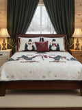 Frosty Friends 3-Piece Quilted Bedding Set