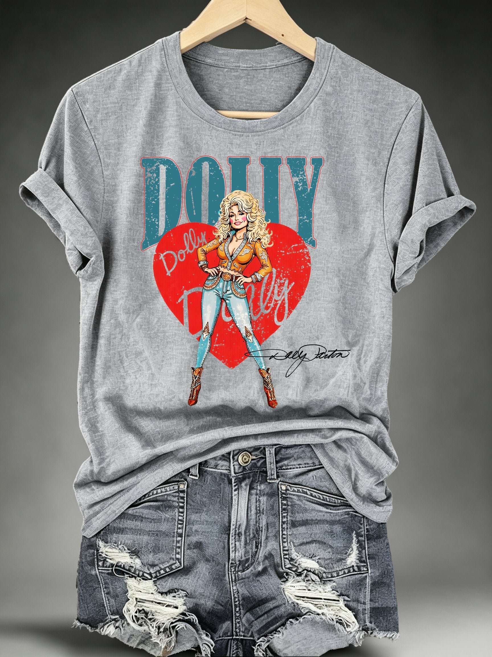 Women's Vintage Country Music Tribute Parton Tour T-Shirt