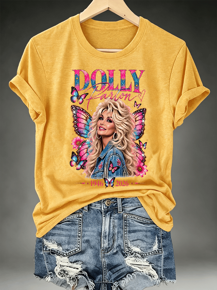 Women's Vintage Country Music Tribute Parton Tour T-Shirt