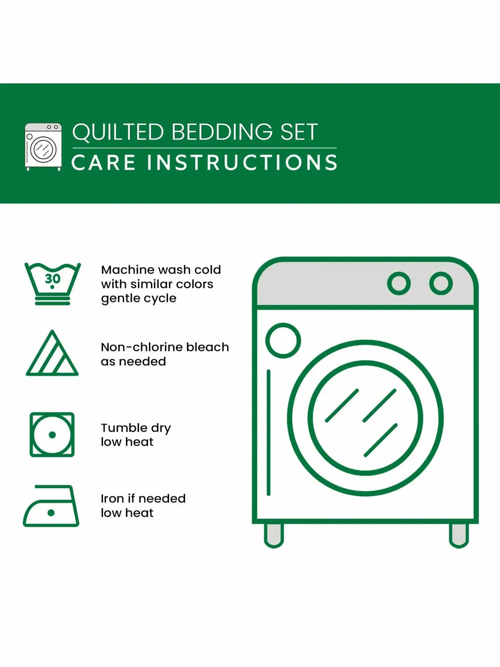 Dark Forest Retreat Quilted 3-Piece Bedding Set