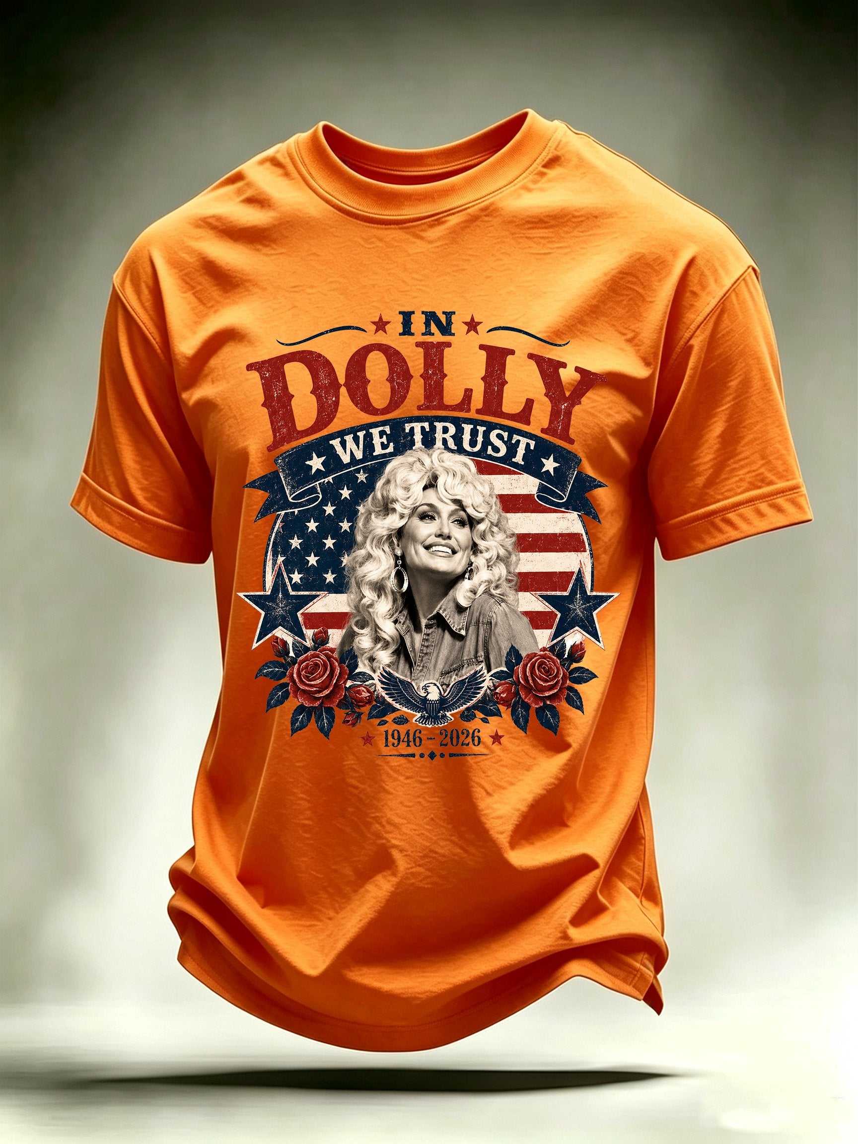 Men's Vintage Country Music Tribute Parton Tour T-Shirt