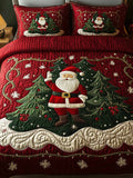 Santa Workshop 3-Piece Quilted Bedding Set