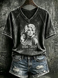 Women's Rip Dolly Parton Printed T-shirt