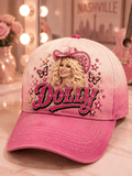 Tribute to Country Music Legend Dolly Parton Printed Hat
