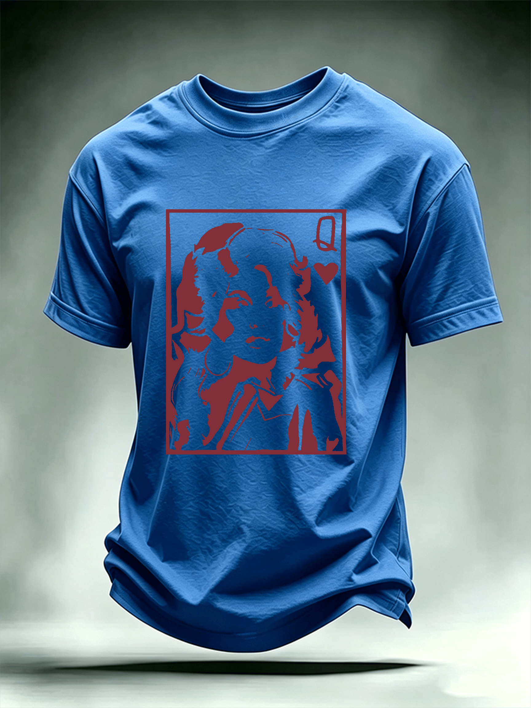 Men's Queen of Hearts Shirt Country Music Graphic Tee