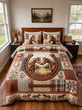Western horse Breeze 3-Piece Quilted Bedding Set