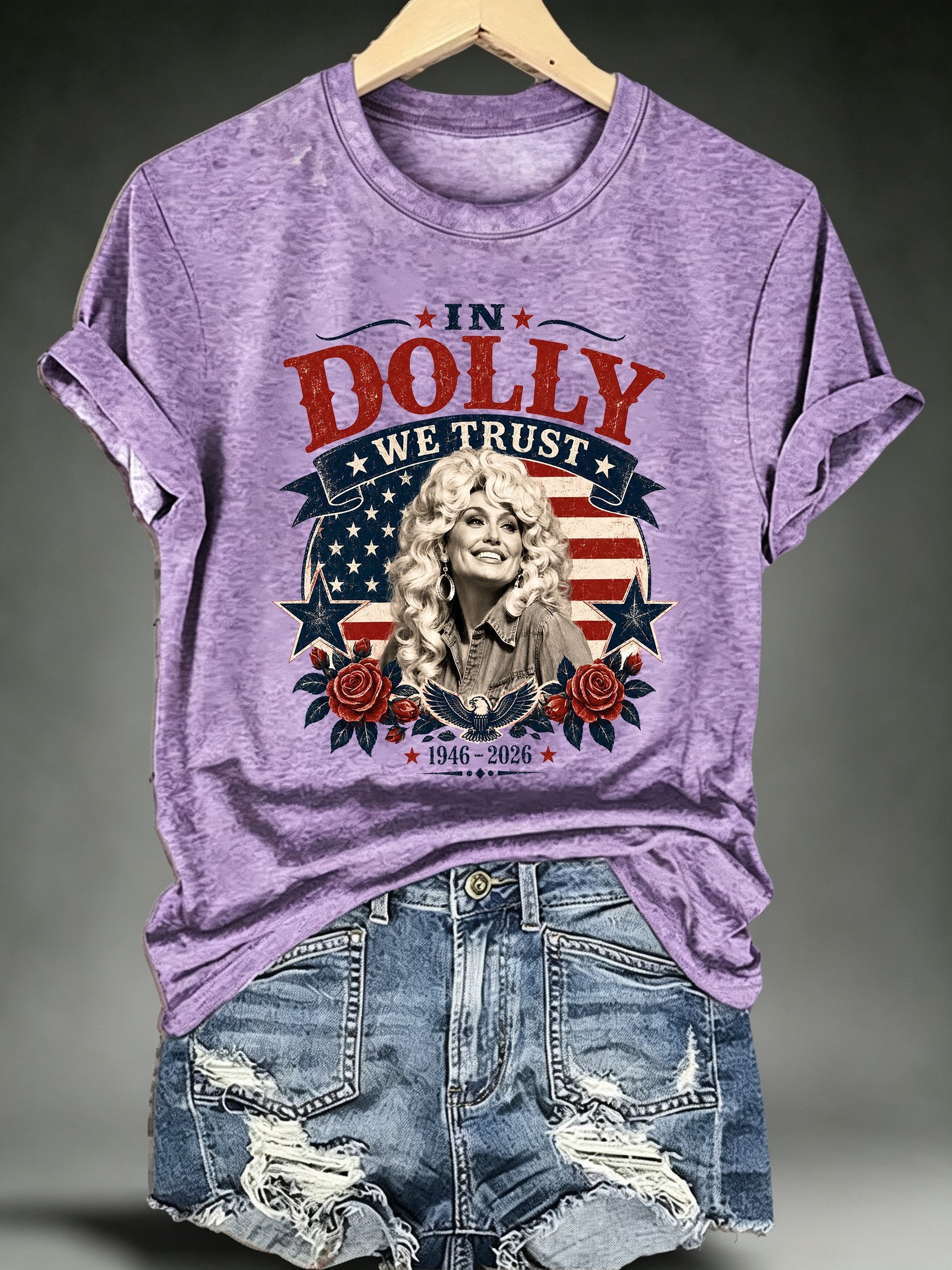 Women's Vintage Country Music Tribute Parton Tour T-Shirt
