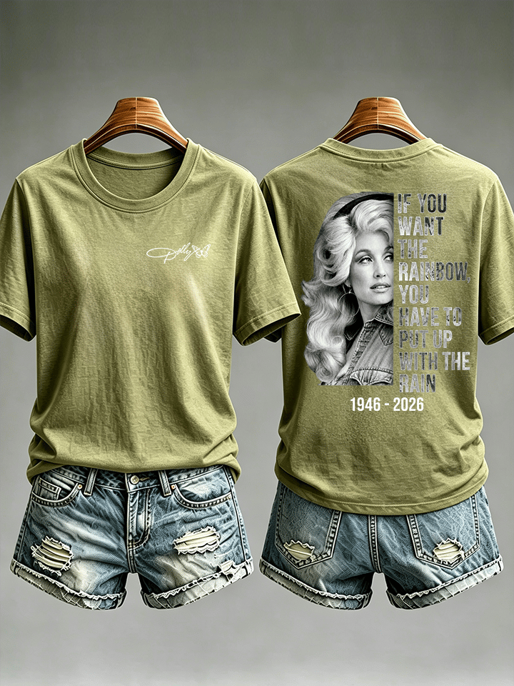Women's  Vintage Signature Graphic Memorial Print T-Shirt
