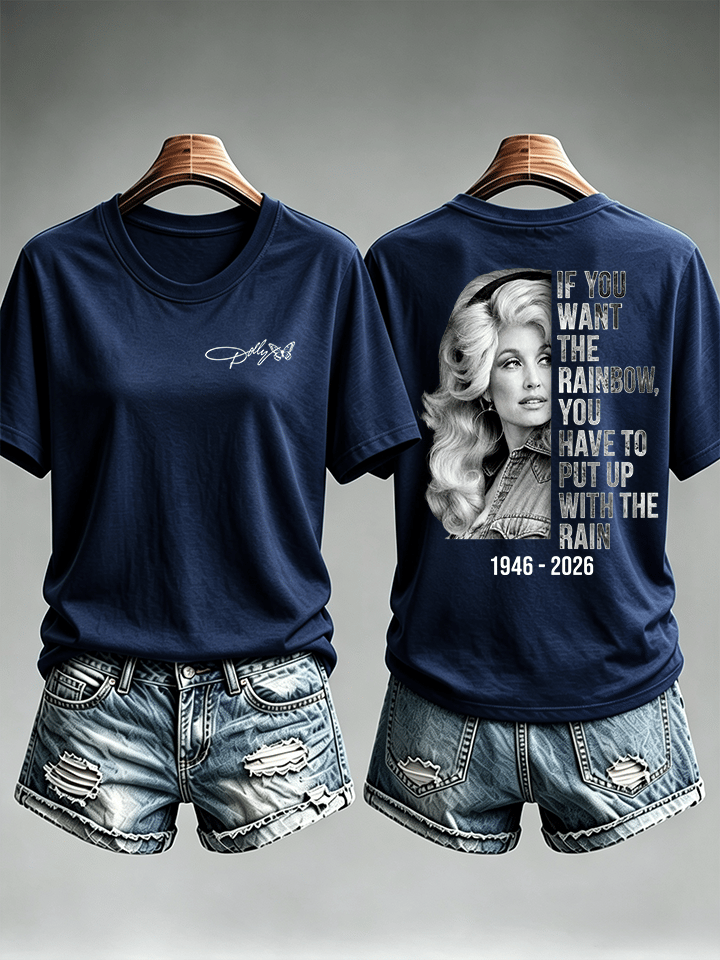 Women's  Vintage Signature Graphic Memorial Print T-Shirt