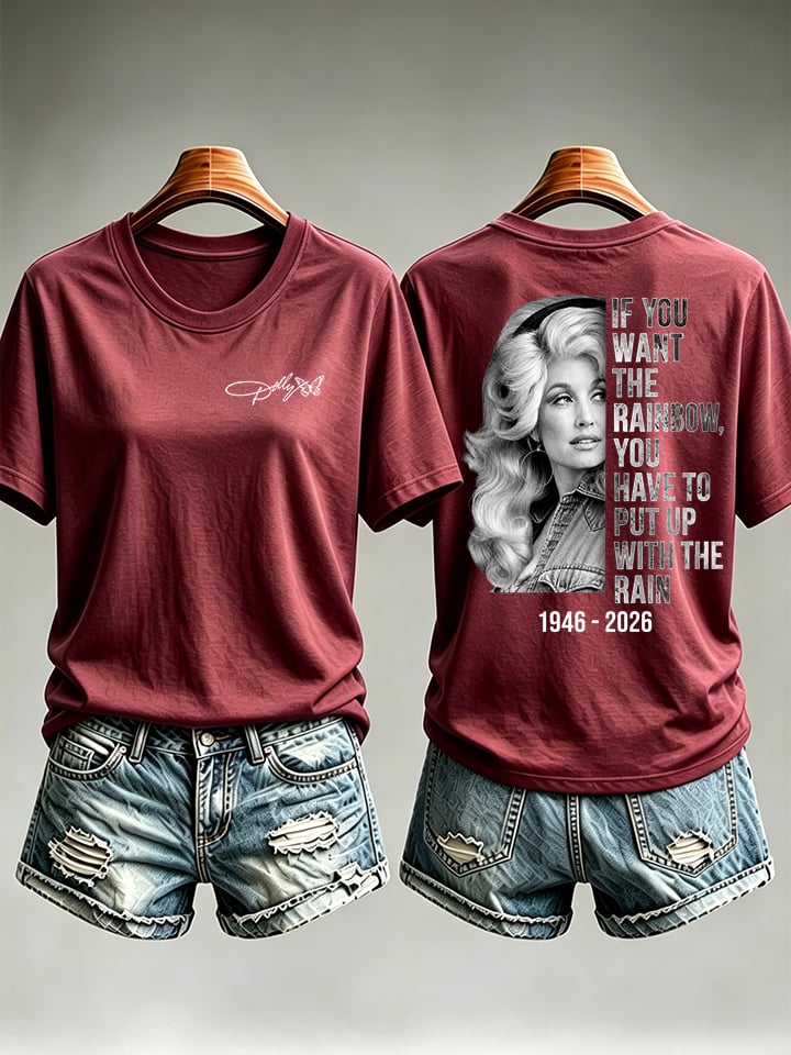 Women's  Vintage Signature Graphic Memorial Print T-Shirt