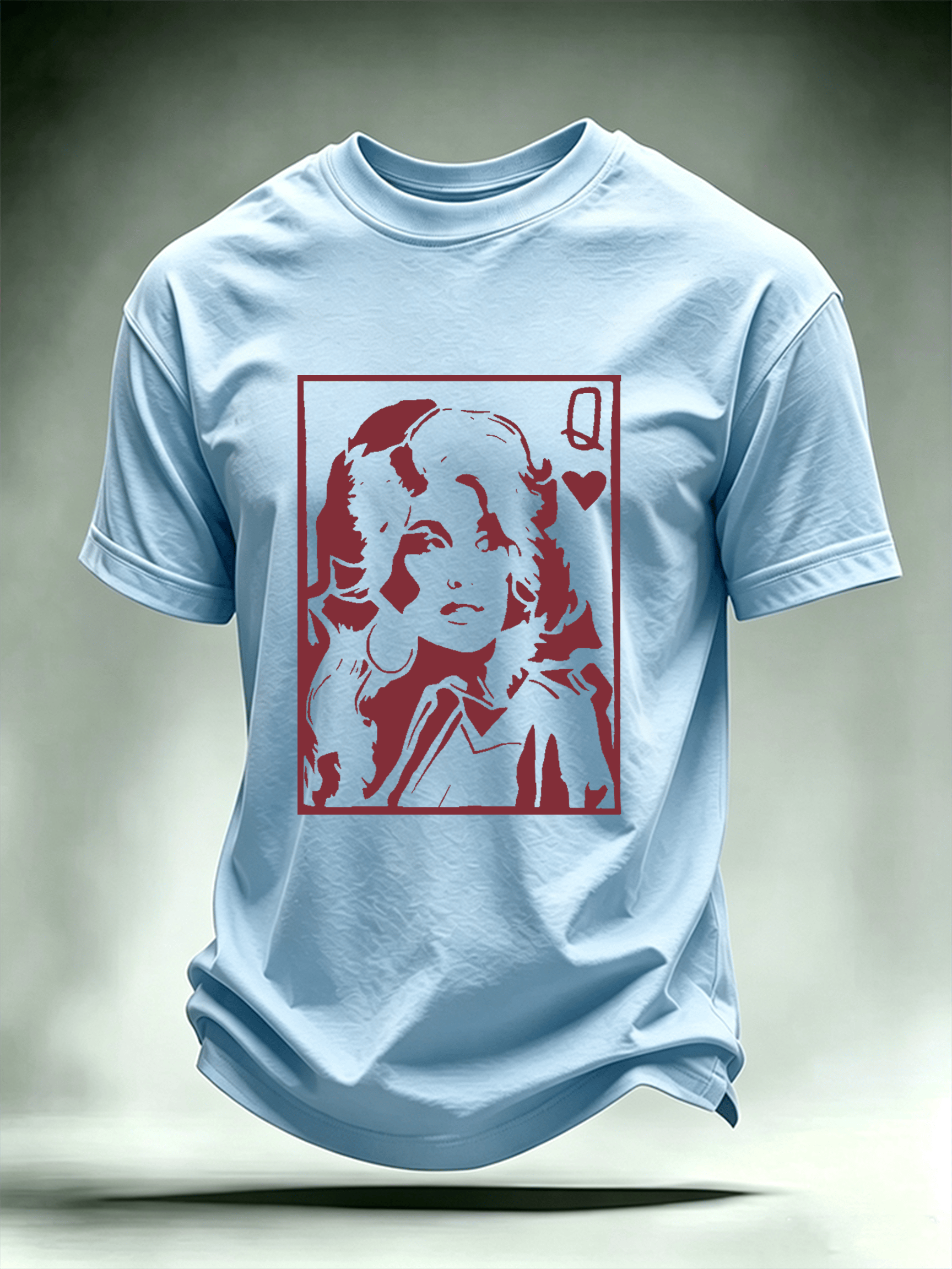 Men's Queen of Hearts Shirt Country Music Graphic Tee