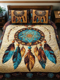 Mystic Dreamcatcher 3-Piece Quilted Bedding Set