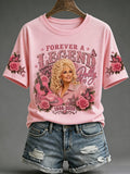 Retro Forever A Legend Dolly 1946-2026 Print T-Shirt
