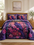 Raven Roseglass Garden Quilted 3-Piece Bedding Set