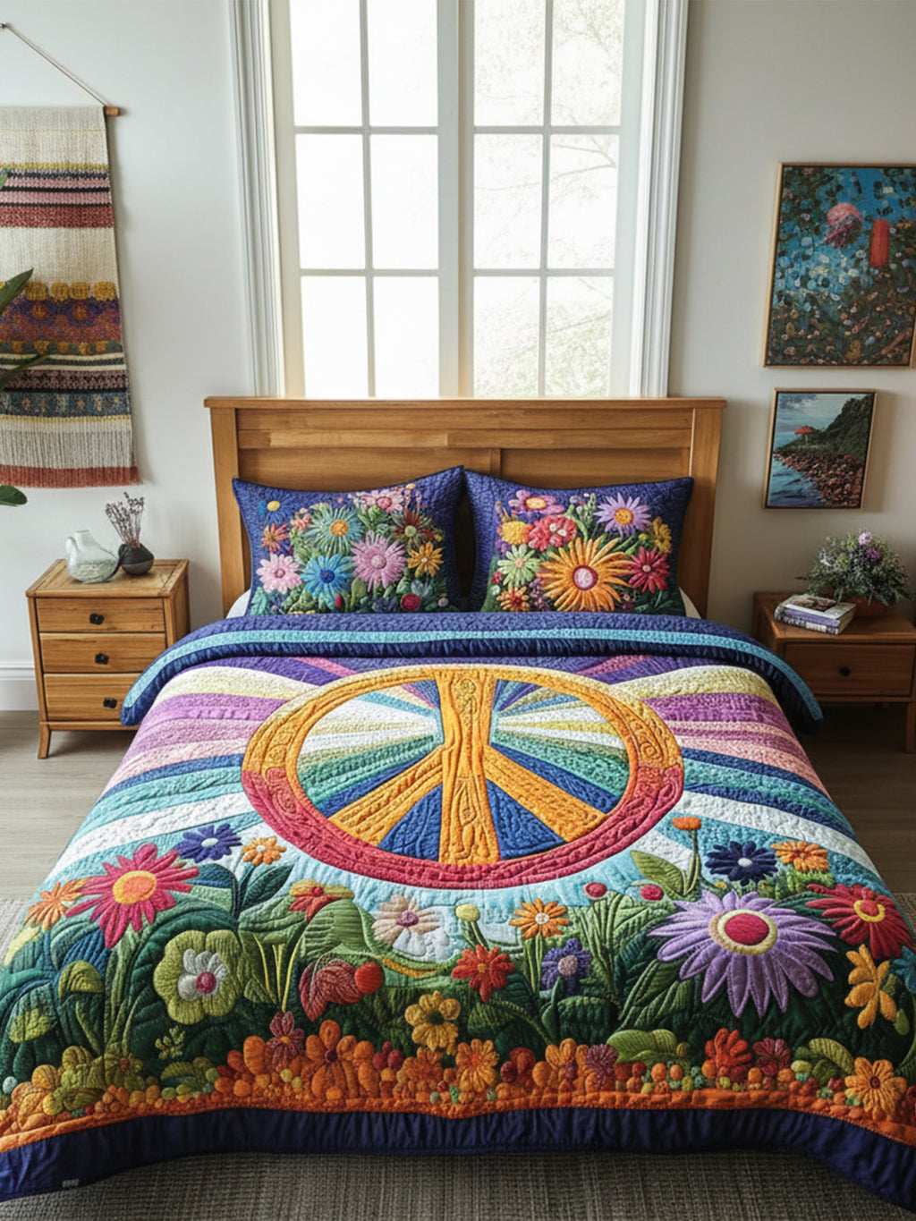 Tie Dye Dreams 3-Piece Quilted Bedding Set