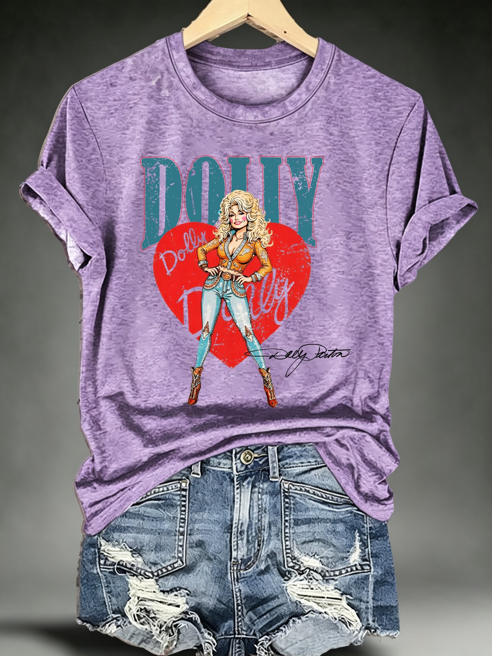 Women's Vintage Country Music Tribute Parton Tour T-Shirt