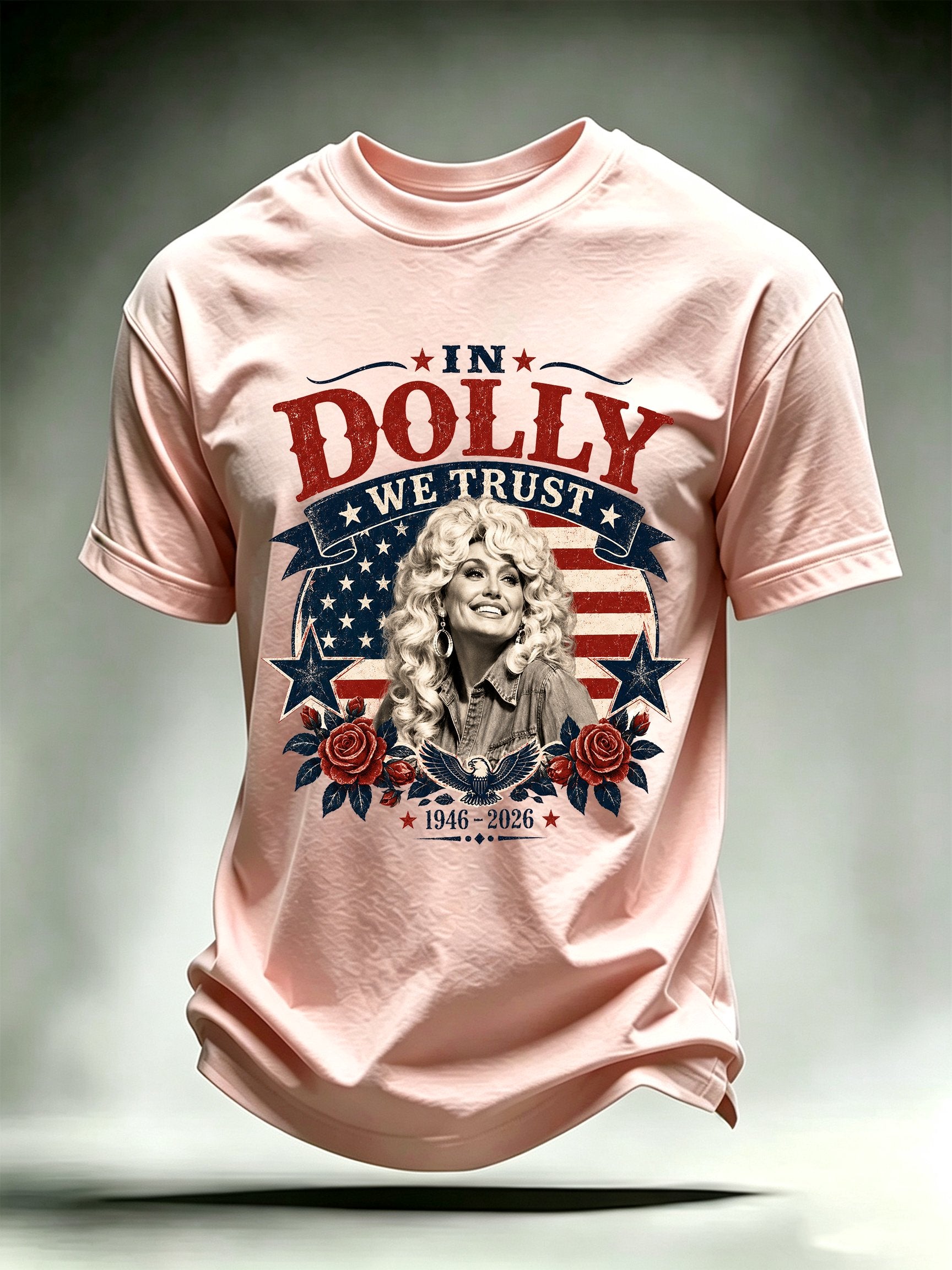 Men's Vintage Country Music Tribute Parton Tour T-Shirt