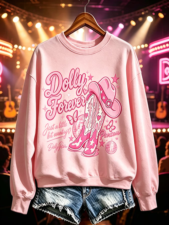 Women's Casual Printed Long-Sleeve Sweatshirt