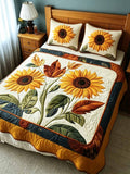 Sunlit Fields 3-Piece Quilted Bedding Set