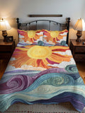Sunburst Delight 3- Piece Quilted Bedding Set