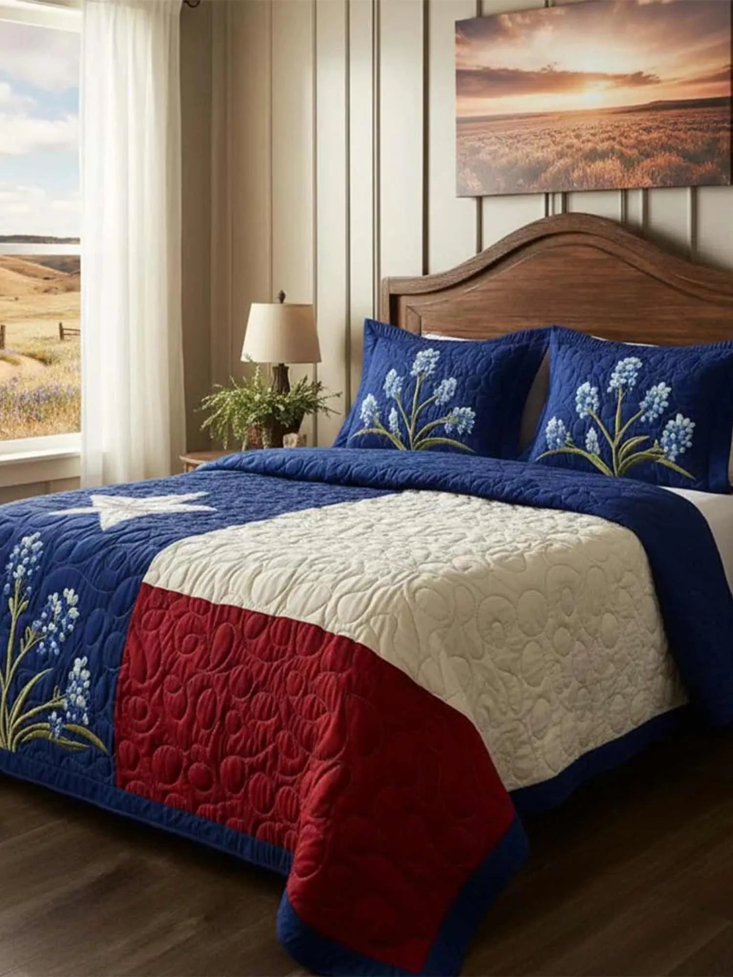 Texas Pride 3-Piece Quilted Bedding Set