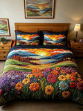 Vibrant View 3-Piece Quilted Bedding Set