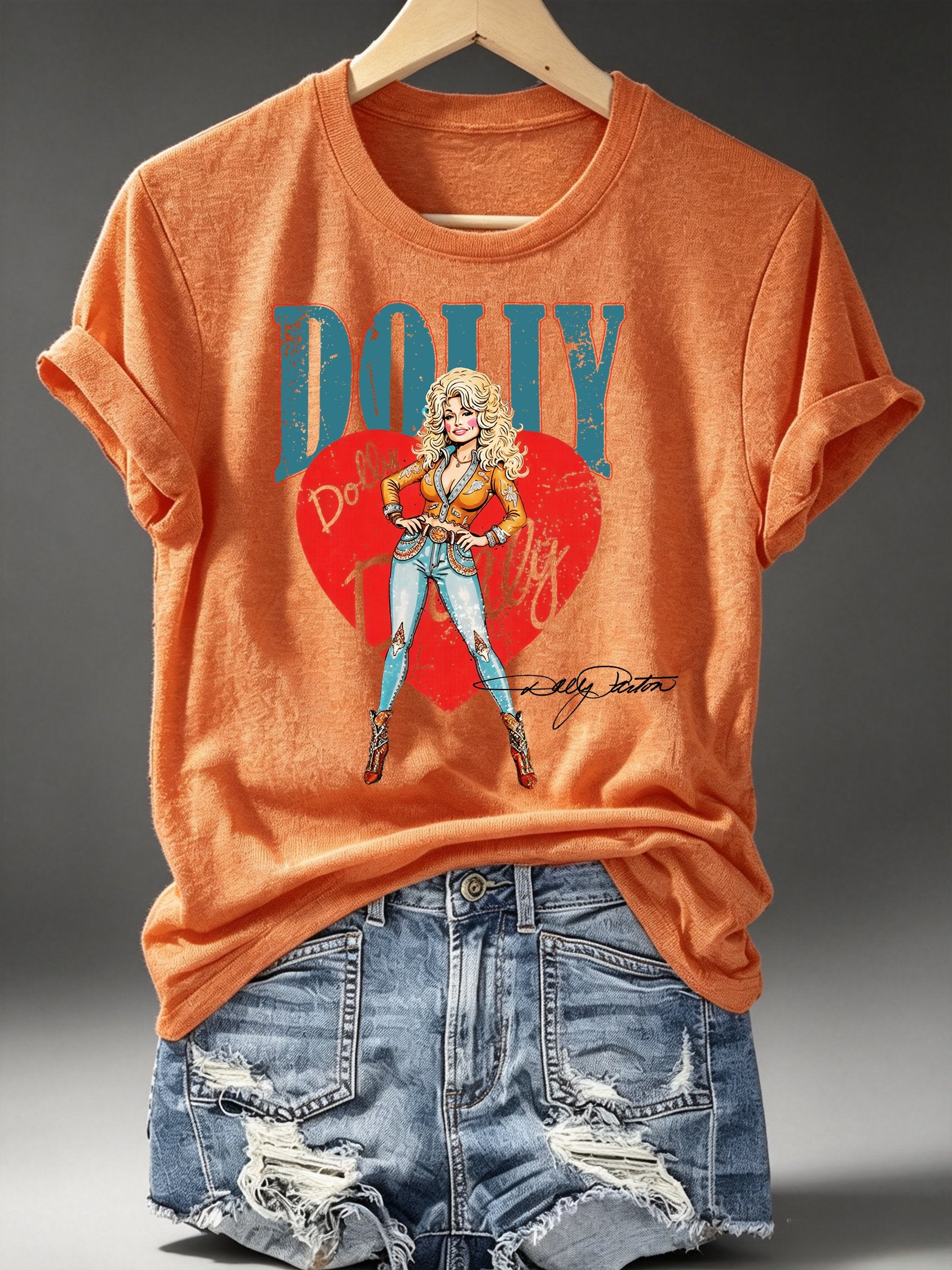 Women's Vintage Country Music Tribute Parton Tour T-Shirt