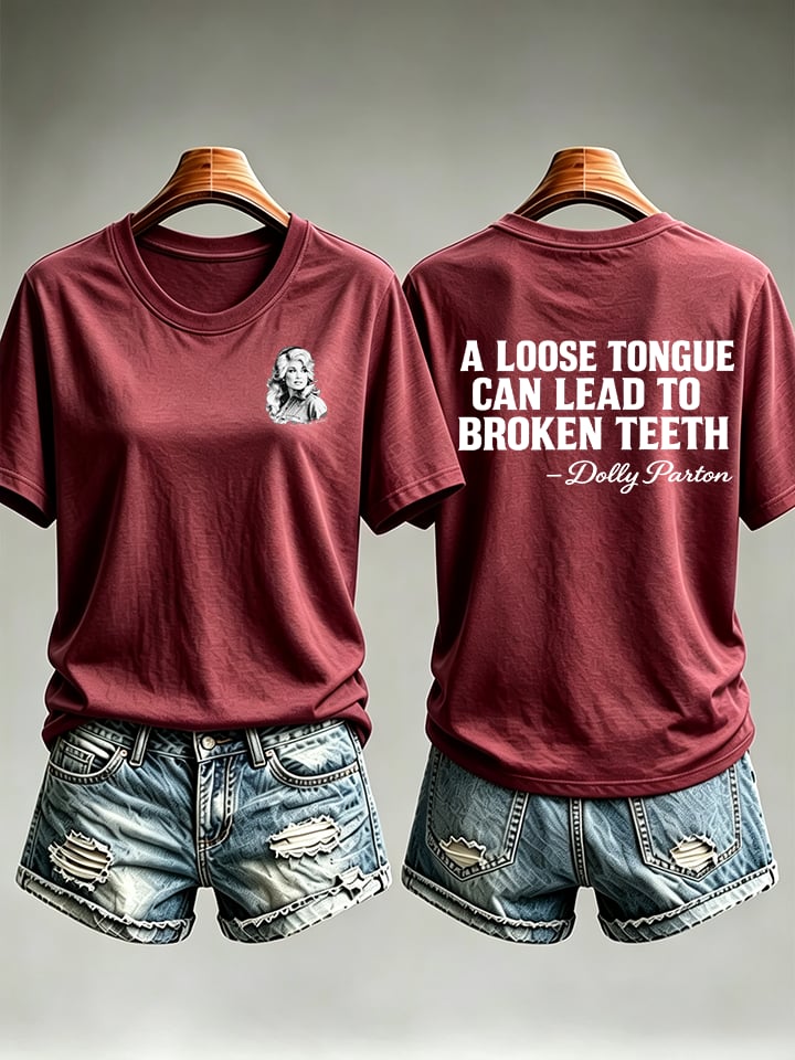 Women's  Vintage Signature Graphic Memorial Print T-Shirt