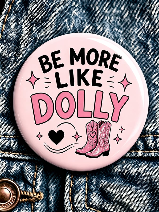 Forever Our Queen of Country Print Button