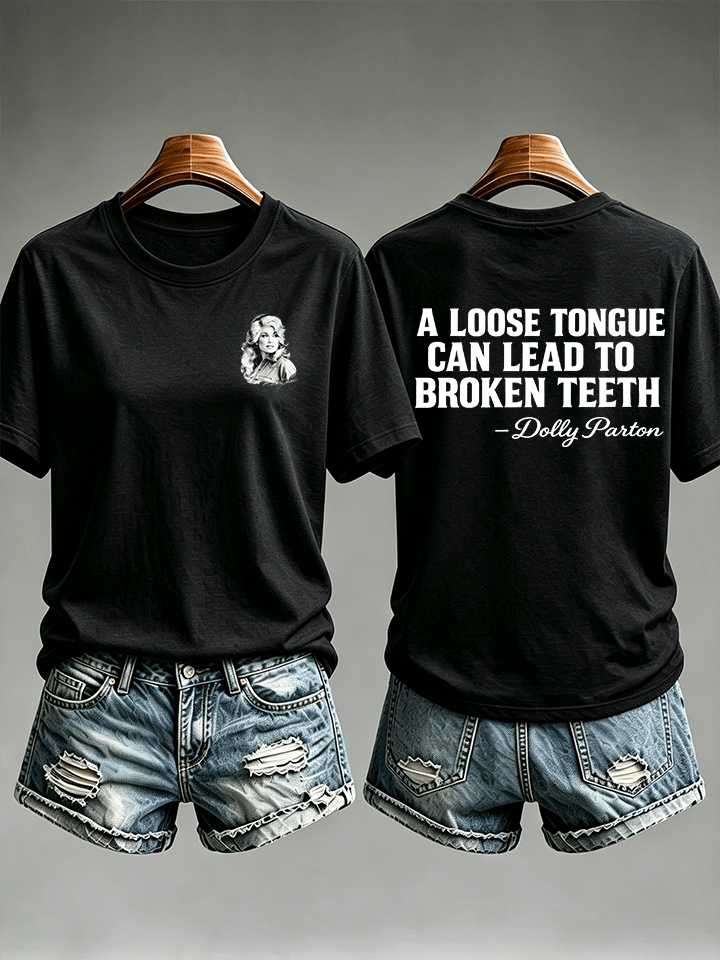 Women's  Vintage Signature Graphic Memorial Print T-Shirt