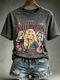 Women's Forever Our Queen of Country Print Short-Sleeve Top