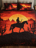 Cowboy Horizon 3-Piece Quilted Bedding Set