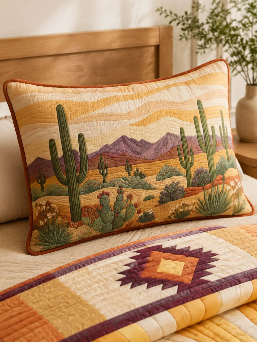 Sonoran Desert Quilted 3-Piece Bedding Set
