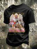 Men's Retro Dolly Queen Of Country Print T-Shirt