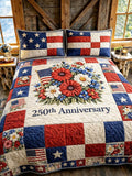 Proud American 3-Piece Quilted Bedding Set