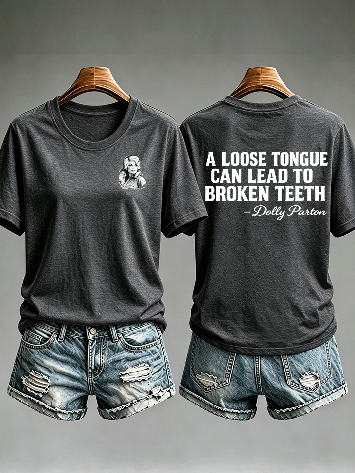 Women's  Vintage Signature Graphic Memorial Print T-Shirt