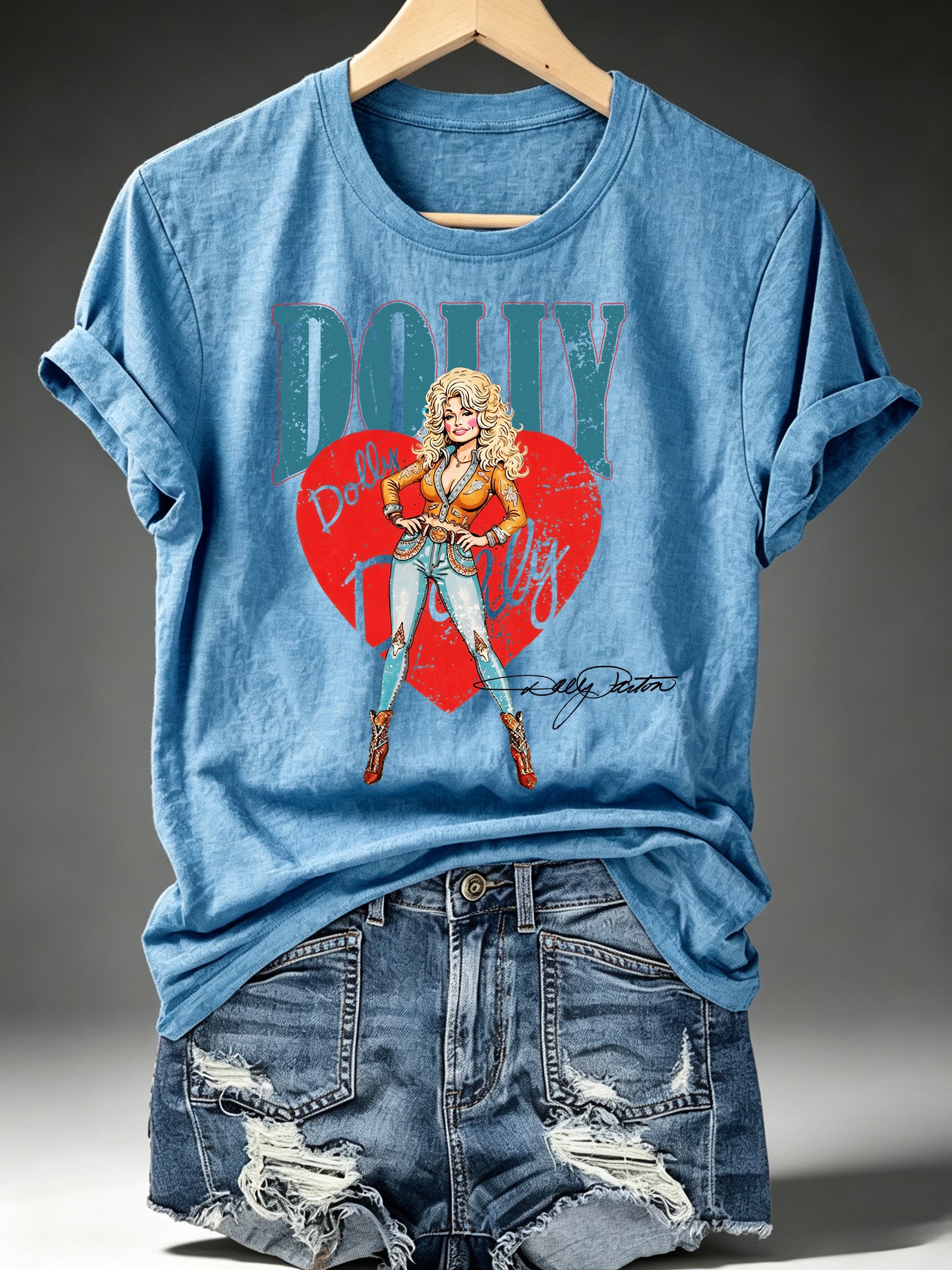 Women's Vintage Country Music Tribute Parton Tour T-Shirt