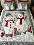 Gifted Snow 3-Piece Quilted Bedding Set