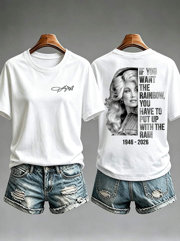 Women's  Vintage Signature Graphic Memorial Print T-Shirt