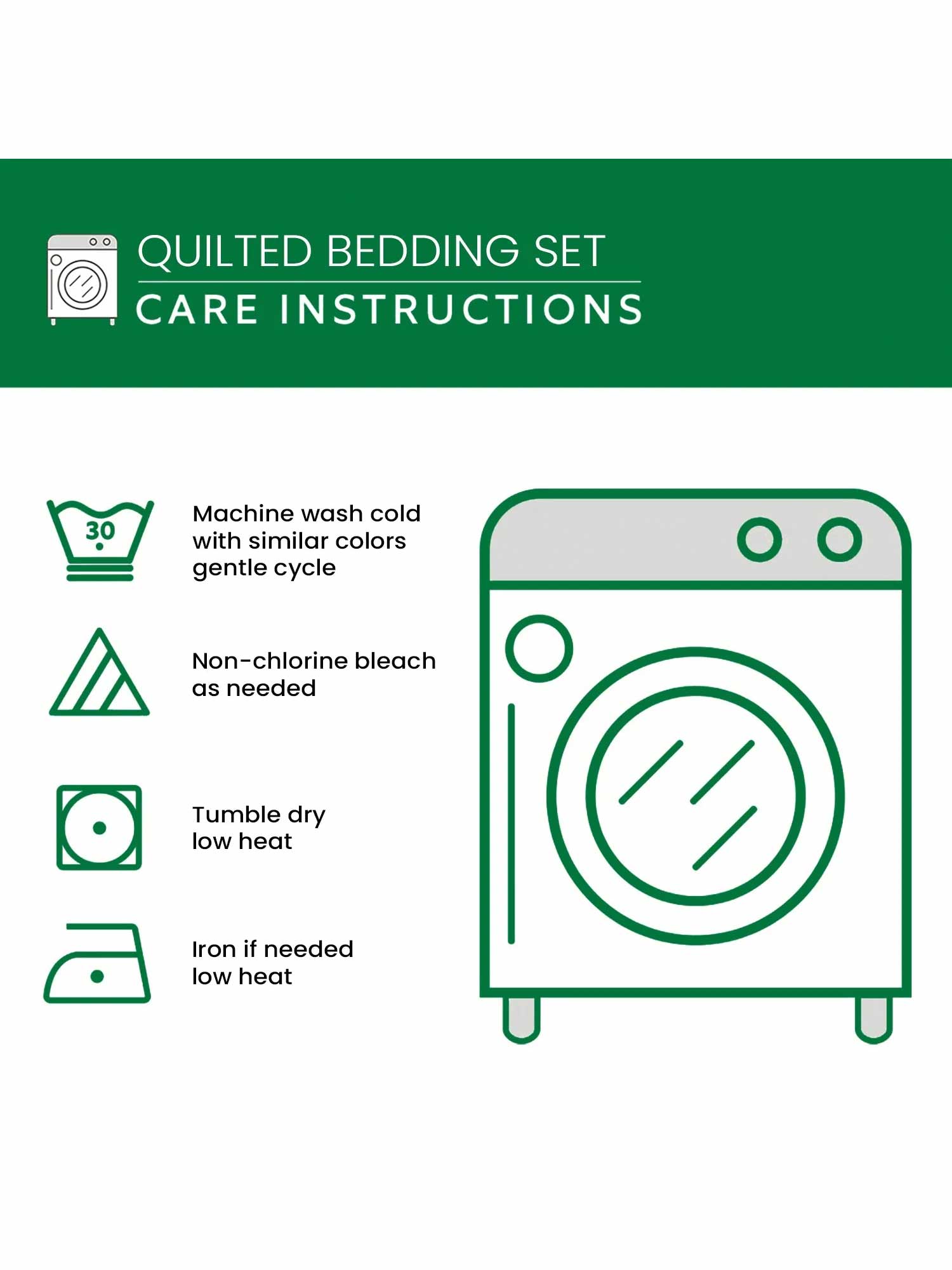 Proud American 3-Piece Quilted Bedding Set