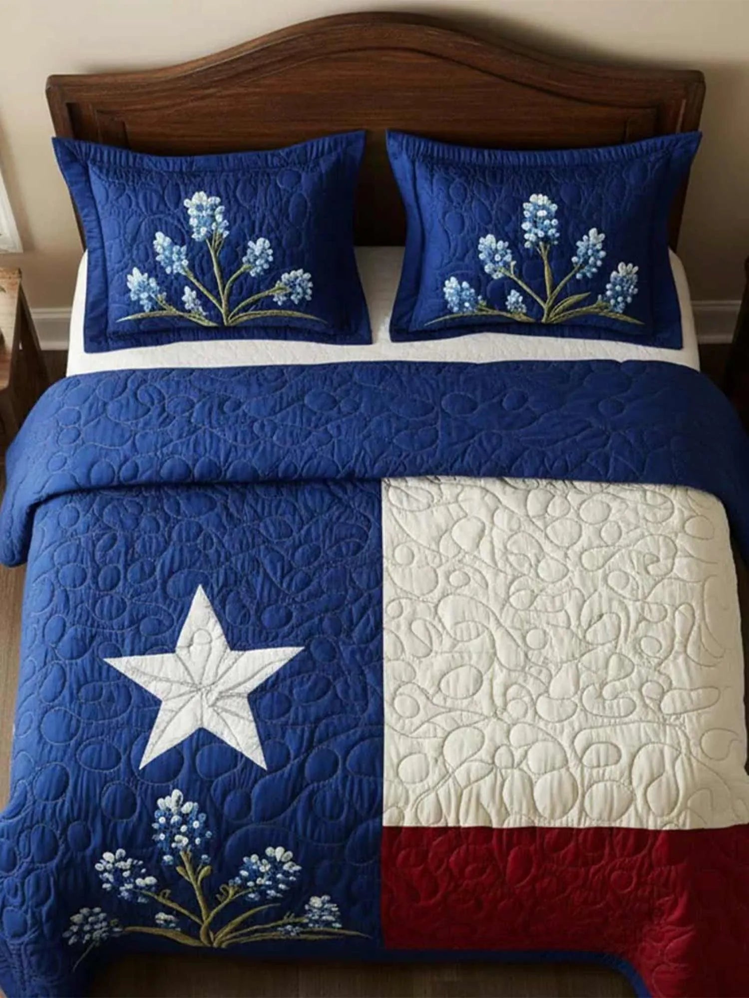Texas Pride 3-Piece Quilted Bedding Set