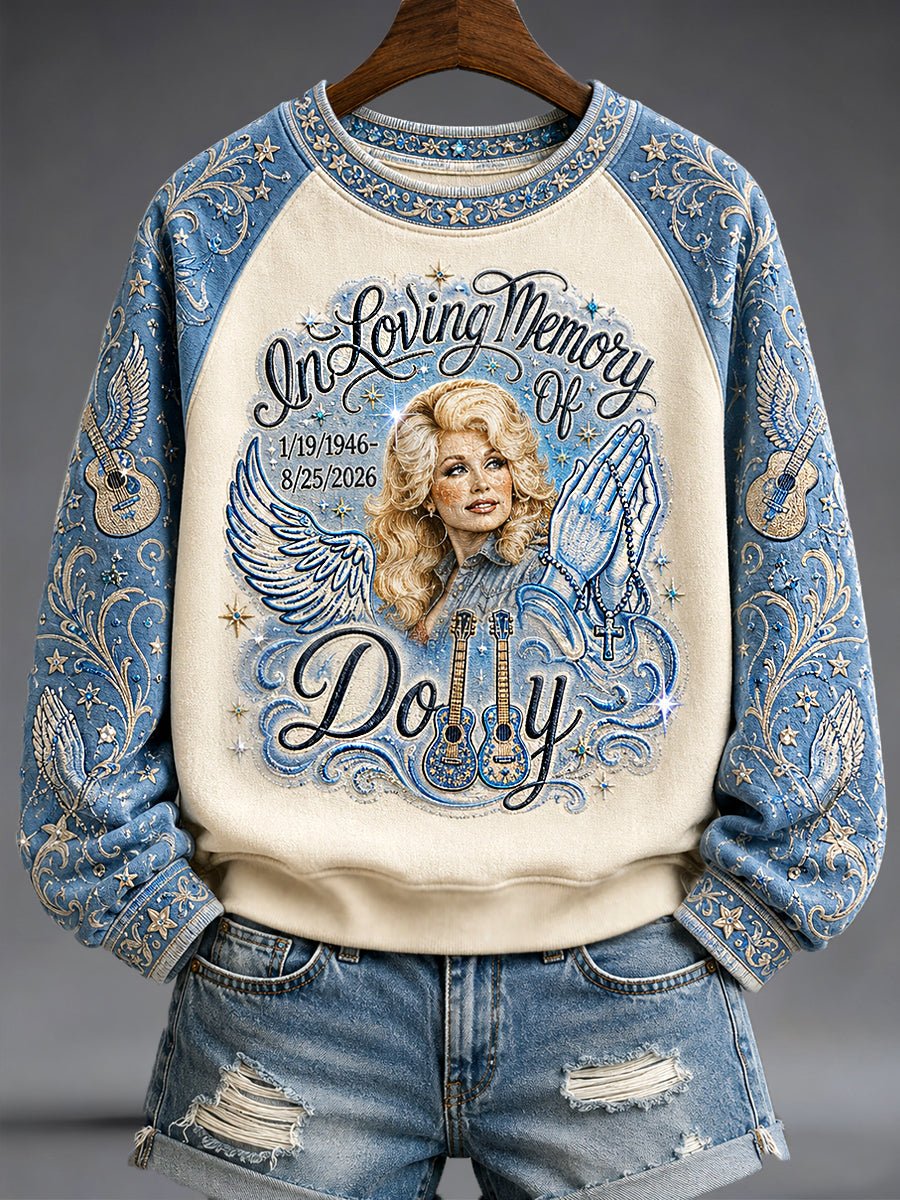 Women's Country Music Legend Tribute Printed Sweatshirt
