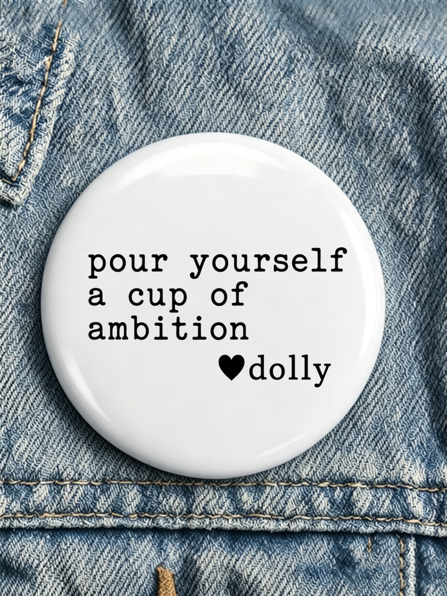 Forever Our Queen of Country Print Button