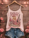 Women’s Printed Tank Top, Tribute to Country Music Legend Dolly Parton
