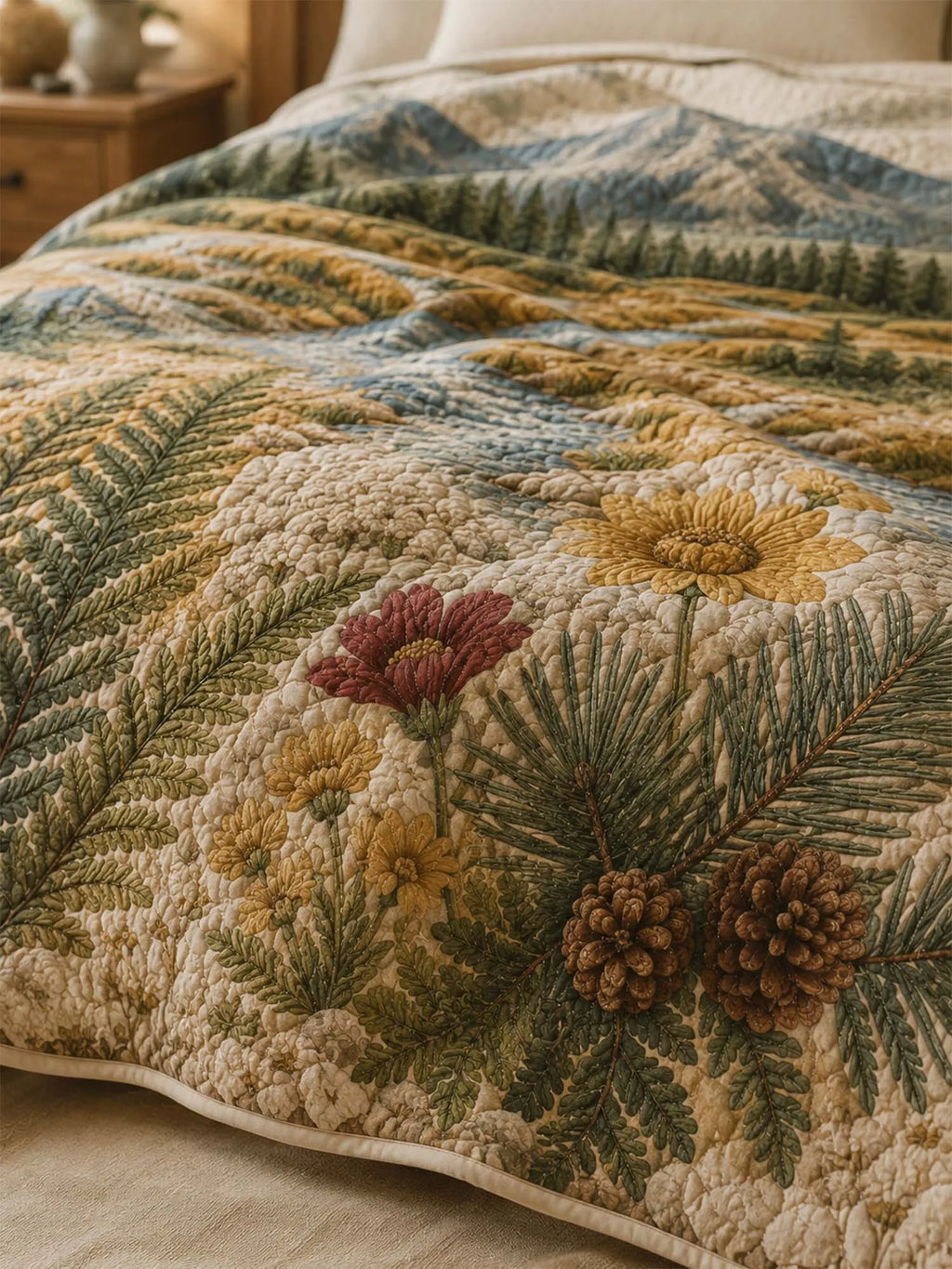 Yellowstone Wilderness Quilted 3-Piece Bedding Set