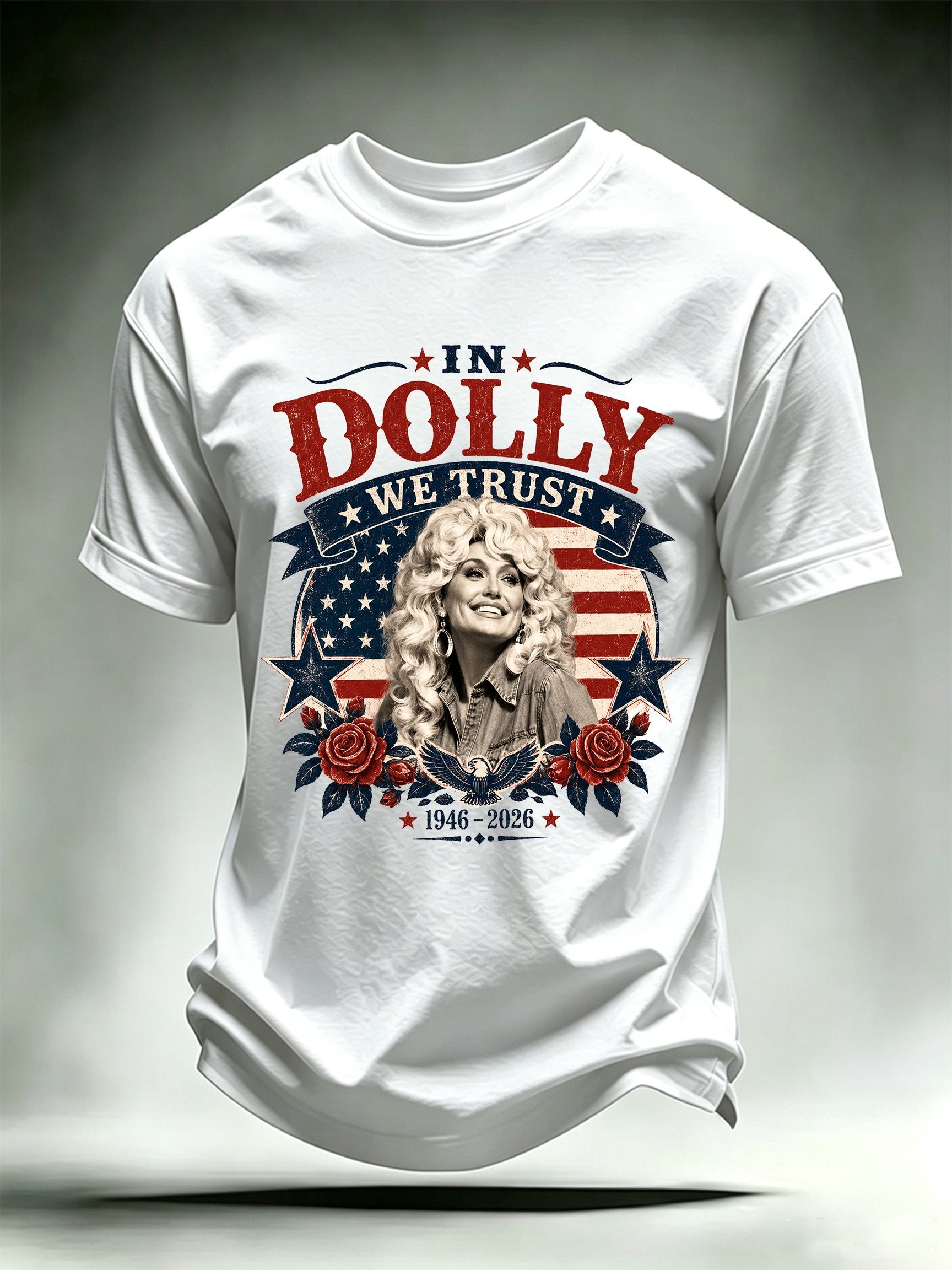 Men's Vintage Country Music Tribute Parton Tour T-Shirt