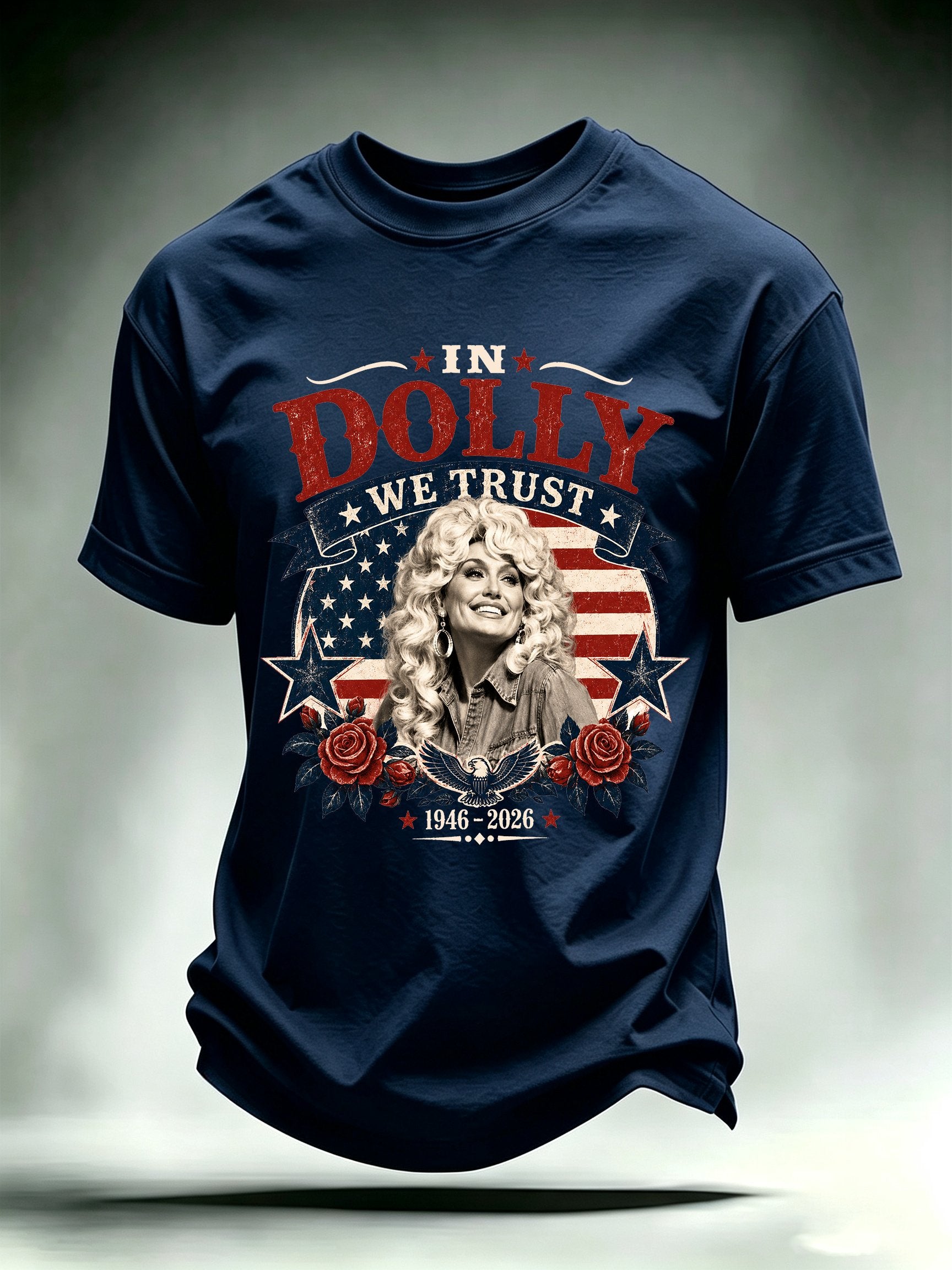 Men's Vintage Country Music Tribute Parton Tour T-Shirt