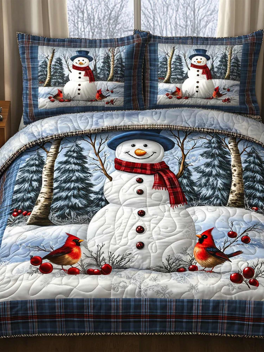 Winter Glow 3-Piece Quilted Bedding Set